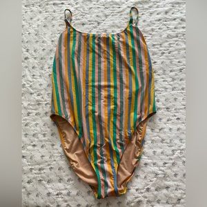 J.Crew Playa Newport Scoopback One-Piece Swimsuit in Stripe